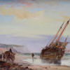 BRITISH OIL ON BOARD PAINTING BY GEORGE CHAMBERS PIC-1