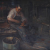 AN AMERICAN PAUL E. HARNEY OIL ON CANVAS PAINTING PIC-1