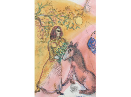 A MARC CHAGALL (RUSSIAN) ATTRIBUTED TO PAINTING