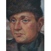 A RUSSIAN OIL PAINTING SIGNED BURLIUK, 1920 PIC-1