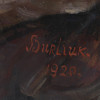 A RUSSIAN OIL PAINTING SIGNED BURLIUK, 1920 PIC-2