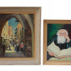 A LOT OF TWO VINTAGE SIGNED OIL PAINTINGS PIC-0