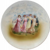 AN ANTIQUE RUSSIAN PORCELAIN CABINET PLATE 1920TH PIC-0