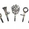 A LOT OF 5 ANTIQUE RUSSIAN WINDUP KEYS, 19TH C. PIC-0