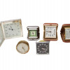 A LOT OF SIX VINTAGE TRAVEL CLOCKS PIC-0