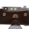 A VINTAGE LEICA M3 CAMERA WITH A CASE PIC-2