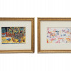 A PAIR OF VINTAGE FRAMED MODERNISTS PRINT PIC-0