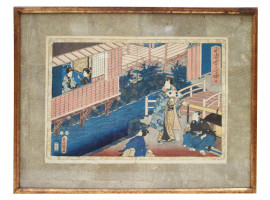 A JAPANESE WOODBLOCK PRINT BY UTAGAWA KUNISADA