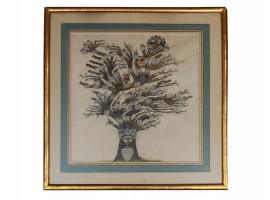 AN ANTIQUE RUSSIAN LITHOGRAPH ALDERBERG FAMILY