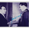 SOVIET SIGNED PHOTOGRAPH, BREZHNEV AND BEREGOVOY PIC-0