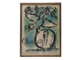 A VINTAGE GALERIE MAEGHT POSTER MARC CHAGALL