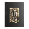 A JACQUES LIPCHITZ ORIGINAL INK ON PAPER PAINTING PIC-0