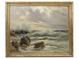 A RUSSIAN OIL PAINTING BY CONSTANTIN WESTCHILOFF