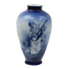 A VINTAGE ROYAL BAYREUTH PORCELAIN BLUE VASE PIC-0