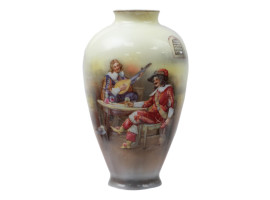 A VINTAGE ROYAL BAYREUTH PORCELAIN VASE, A. DIXON