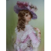 A VINTAGE PORCELAIN ROYAL BAYREUTH VASE WITH LADY PIC-3