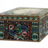 A LARGE RUSSIAN SILVER AND ENAMEL CASKET BOX PIC-1