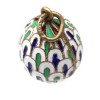 A RUSSIAN SILVER AND ENAMEL EASTER EGG PENDANT PIC-2