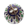 A RUSSIAN SILVER AND ENAMEL EASTER EGG PENDANT PIC-4