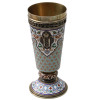 A RUSSIAN SILVER-GILT AND ENAMEL PRESENTATION CUP PIC-0