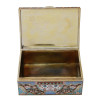 A RUSSIAN GILT SILVER AND CLOISONNE ENAMEL BOX PIC-3