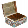 A RUSSIAN GILT SILVER AND CLOISONNE ENAMEL BOX PIC-4