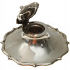 AN ANTIQUE ENGLISH STERLING SILVER INKWELL PIC-0