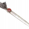 FIGURAL STERLING SILVER & DIAMONDS LETTER OPENER PIC-0