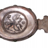 A SILVER PLATED RUSSIAN KOVSH WITH IMPERIAL EAGLE PIC-5