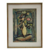 FRENCH LITHOGRAPH VASE FLOWERS BY GEORGES ROUAULT PIC-0