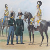 A PAIR OF ANTIQUE RUSSIAN CUIRASSIER LITHOGRAPHS PIC-2