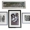 SET OF FOUR VINTAGE PHOTOGRAPHS MODEL RACE MUSIC PIC-0