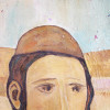 ATTR TO HAIM FRENCH JEWISH OIL PAINTING BOY DOVE PIC-2