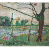 20TH CENTURY OIL LANDSCAPE PAINTING PIC-0