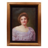 A 19TH CENTURY OIL PAINTING PORTRAIT OF A LADY PIC-0