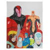 A SUPERHERO PAINTING SIGNED BY HECTOR S HERNANDEZ PIC-0