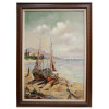 AN ERIC SNIPPE DUTCH OIL ON CANVAS PAINTING PIC-0