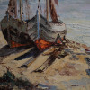 AN ERIC SNIPPE DUTCH OIL ON CANVAS PAINTING PIC-4