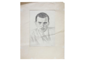 A RUSSIAN PAINTING OF MAYAKOVSKY BY KRAVCHENKO