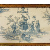 ANTIQUE CHINESE DURALEE TOILE PAINTING ON FABRIC PIC-0