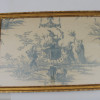 ANTIQUE CHINESE DURALEE TOILE PAINTING ON FABRIC PIC-1