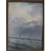 A RUSSIAN MARINE OIL PAINTING BY IVAN AIVAZOVSKY PIC-1