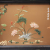 A CHINESE LACQUERED MIXED MEDIA WALL ART PANEL PIC-1