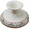 A VINTAGE ASIAN FOOTED PORCELAIN CANDY DISH PIC-3