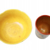 SET OF CHINESE CERAMIC BOWL AND RUSSIAN WOOD MUG PIC-3