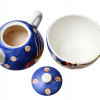 JAZZ CAFE HAND PAINTED CERAMIC TEA POT & CUP SET PIC-5