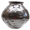 A MEXICAN MATA ORTIZ BLACK WARE POTTERY VASE PIC-1