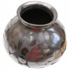 A MEXICAN MATA ORTIZ BLACK WARE POTTERY VASE PIC-3