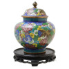 A CLASSIC CHINESE CLOISONNE ENAMEL LIDDID VASE PIC-0