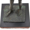 A BRONZE STATUE OF A DANCER WOMAN IN A DRESS PIC-5